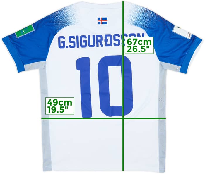 2018-19 Iceland Away Shirt G.Sigurdsson #10 - 8/10 - (S)