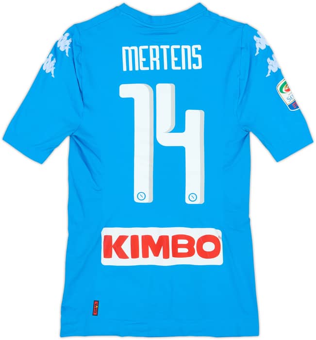 2016-17 Napoli Authentic Home Shirt Mertens #14 - 7/10 - (XL/XXL)