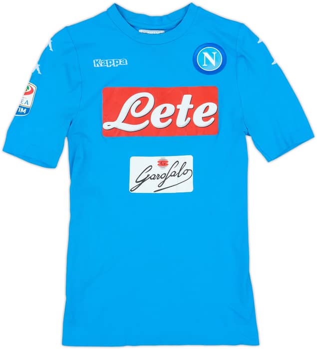 2016-17 Napoli Authentic Home Shirt Mertens #14 - 7/10 - (XL/XXL)
