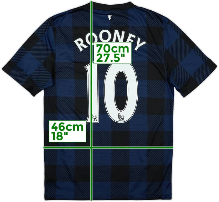 2013-14 Manchester United Away Shirt Rooney #10 - 8/10 - (S)