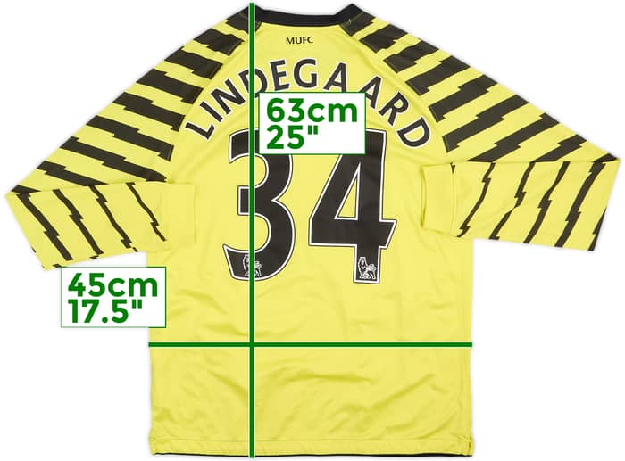 2010-11 Manchester United GK Shirt Lindegaard #34 - 6/10 - (XL.Boys)