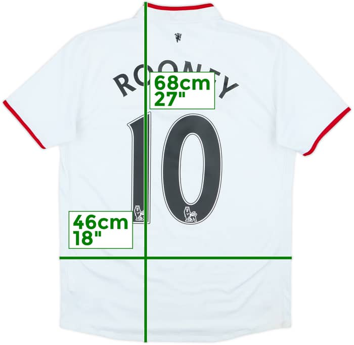 2012-14 Manchester United Away Shirt Rooney #10 - 7/10 - (XL.Boys)