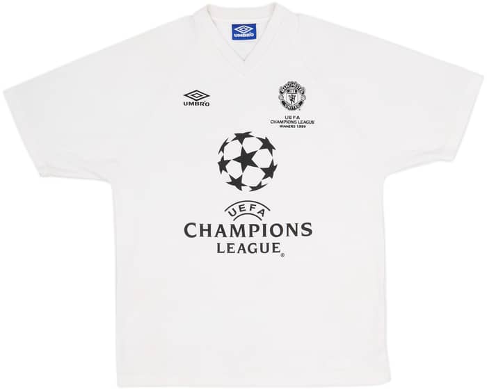 1999 Manchester United Umbro Champions League 'Winners' Training Shirt - 8/10 - (L)