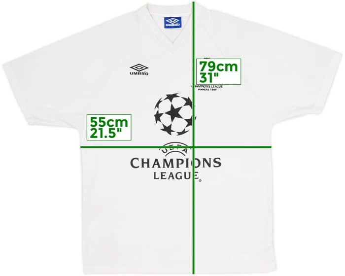 1999 Manchester United Umbro Champions League 'Winners' Training Shirt - 8/10 - (L)