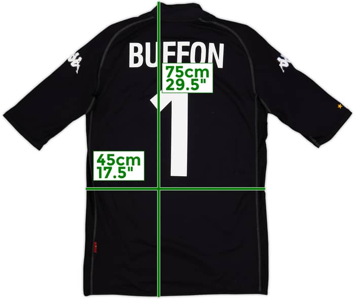 2002 Italy GK S/S Shirt Buffon #1 - 9/10 - (M)