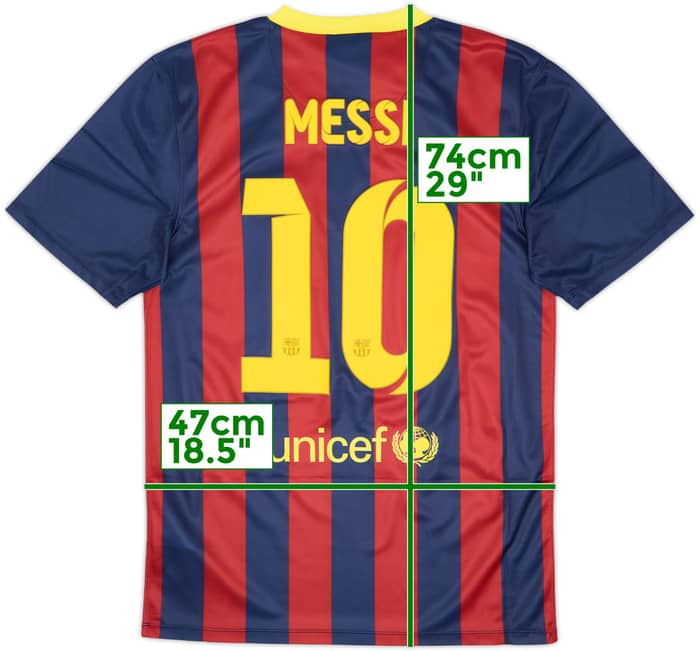2013-14 Barcelona Basic Home Shirt Messi #10 (S)