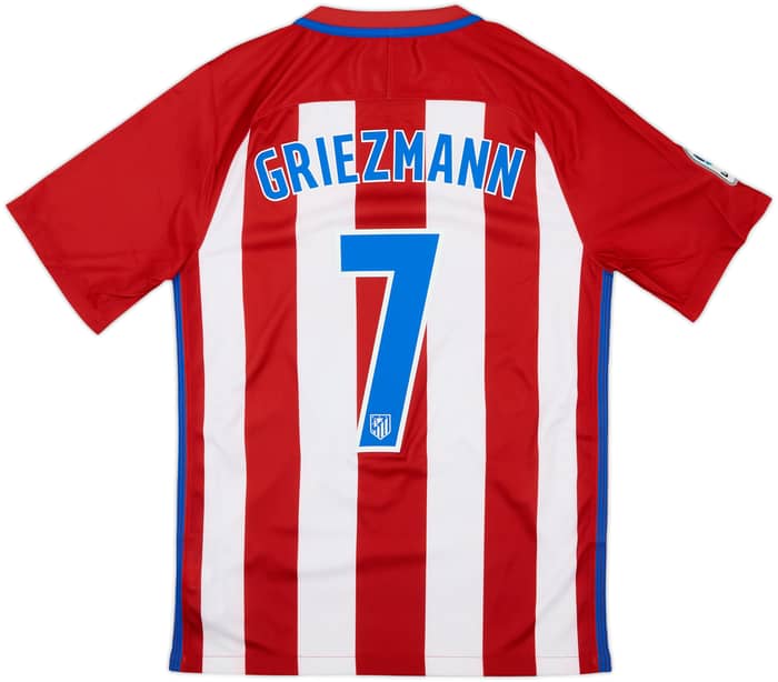 2016-17 Atletico Madrid Home Shirt Griezmann #7 - 6/10 - (S)