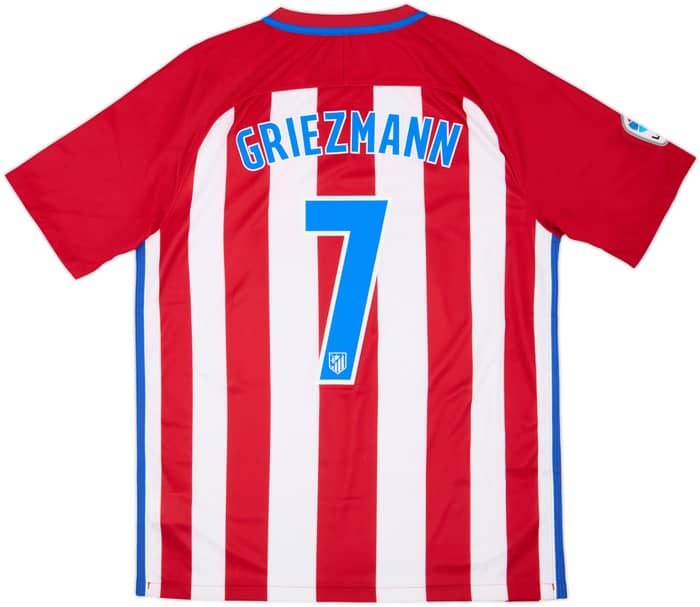 2016-17 Atletico Madrid Home Shirt Griezmann #7 - 6/10 - (L)