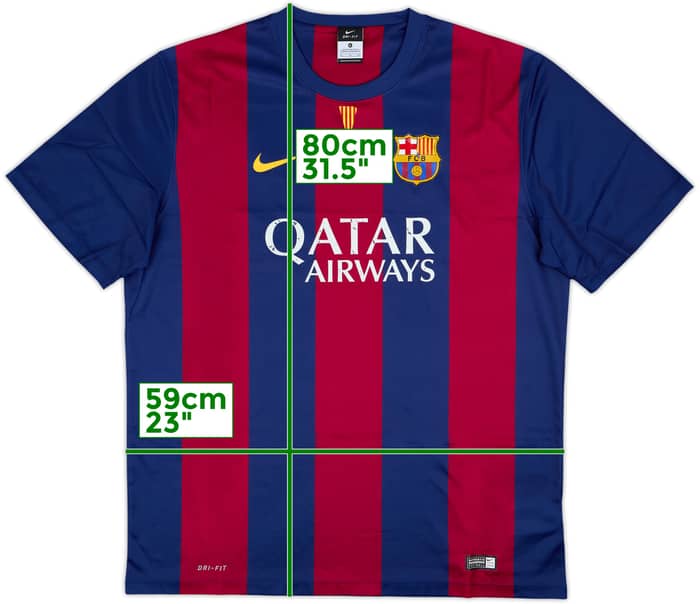 2014-15 Barcelona Basic Home Shirt - 5/10 - (XL)