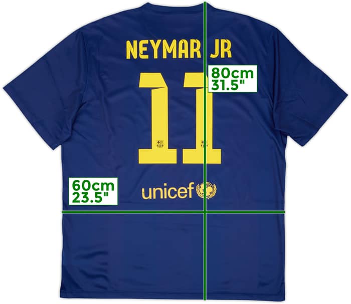 2014-15 Barcelona Basic Home Shirt Neymar Jr #11 - 6/10 - (XL)