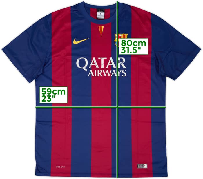 2014-15 Barcelona Basic Home Shirt - 5/10 - (XL)