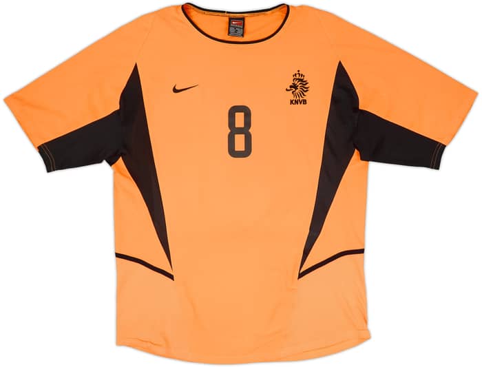 2002-04 Netherlands Basic Home Shirt Davids #8 - 8/10 - (M)