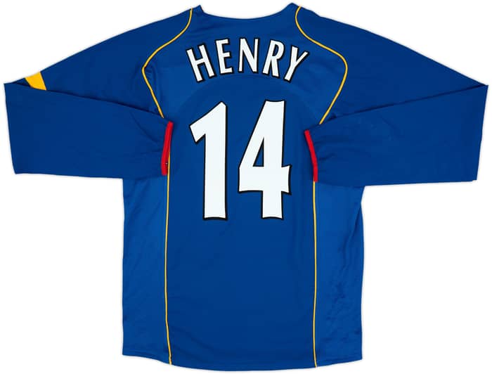 2004-06 Arsenal Away L/S Shirt Henry #14 - 8/10 - (L)