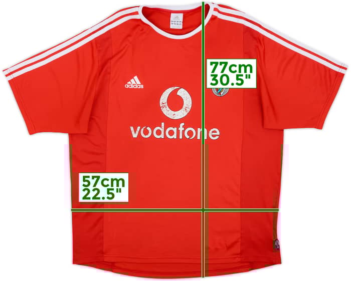 2003-04 Benfica Home Shirt - 5/10 - (XL)