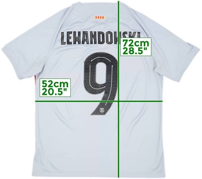 2022-23 Barcelona Third Shirt Lewandowski #9 - 8/10 - (L)