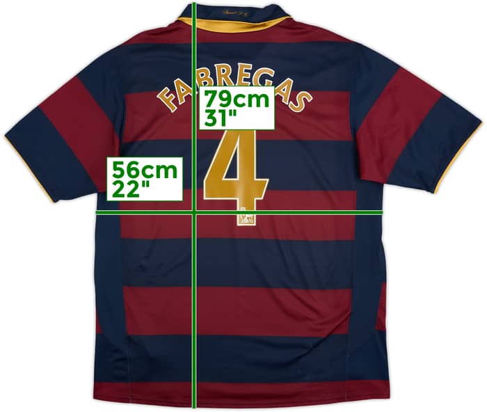 2007-08 Arsenal Third Shirt Fabregas #4 - 7/10 - (L)
