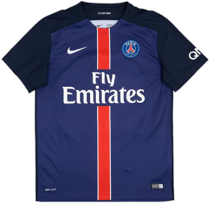 2015-16 Paris Saint-Germain Home Shirt Ibrahimovic #10 - 7/10 - (M)
