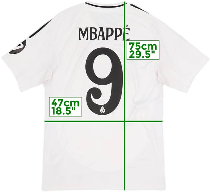 2024-25 Real Madrid Home Shirt Mbappe #9 - 7/10 - (M)