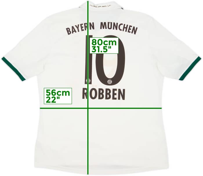 2013-14 Bayern Munich Away Shirt Robben #10 - 5/10 - (XL)