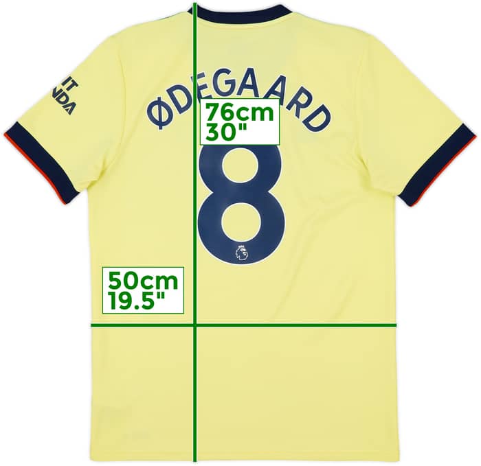 2021-22 Arsenal Away Shirt Odegaard #8 - 8/10 - (M)
