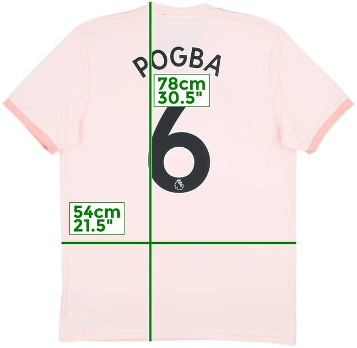 2018-19 Manchester United Away Shirt Pogba #6 - 8/10 - (L)