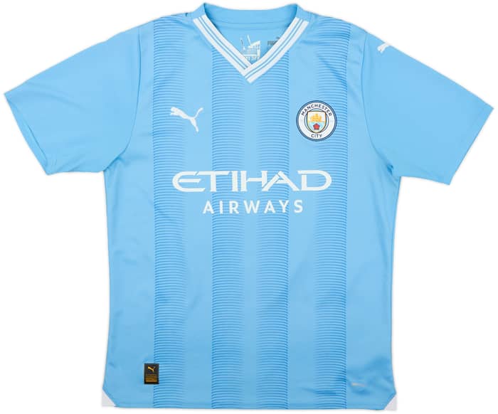 2023-24 Manchester City Home Shirt Haaland #9 - 8/10 - (M)