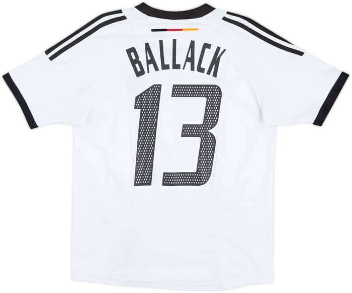 2002-04 Germany Home Shirt Ballack #13 - 8/10 - (XL.Boys)