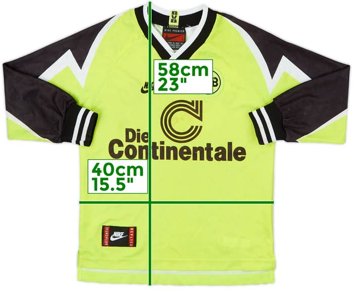 Camiseta de local de manga larga del Borussia Dortmund 1996-97 - 6/10 - (S. Niños)