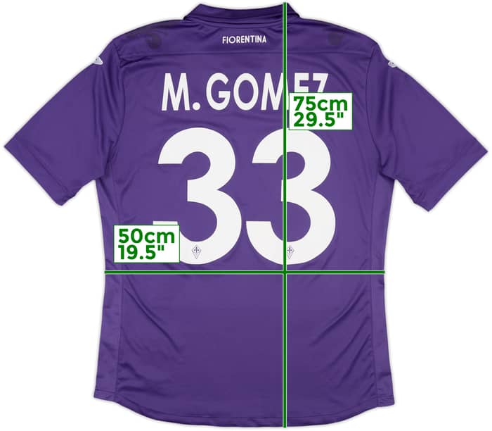2013-14 Fiorentina Home Shirt M.Gomez #33 - 10/10 - (M)