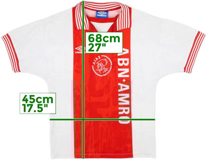 1996-97 Ajax Home Shirt - 9/10 - (Y)