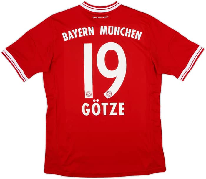 2013-14 Bayern Munich Home Shirt Gotze #19 - 7/10 - (XL.Boys)