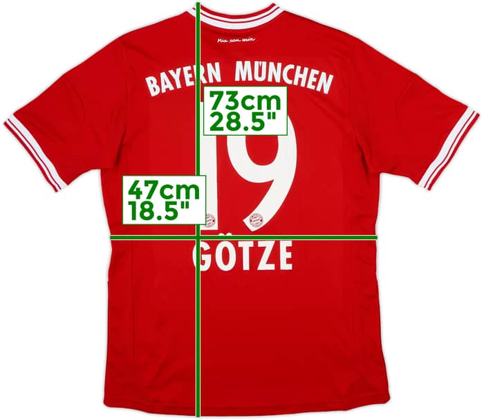 2013-14 Bayern Munich Home Shirt Gotze #19 - 7/10 - (XL.Boys)