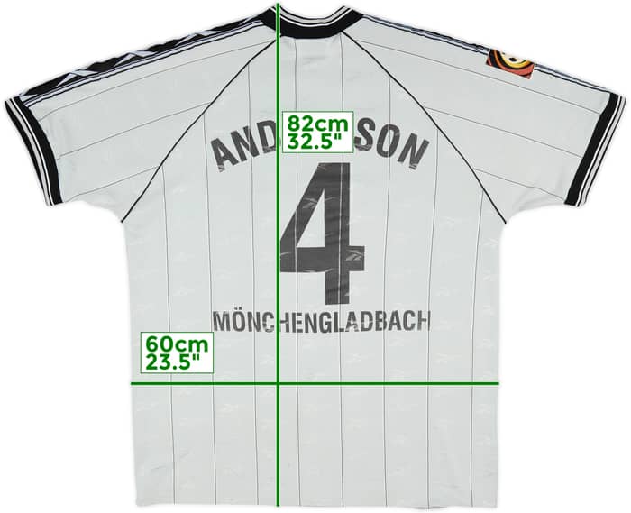 1997-98 Borussia Monchengladbach Home Shirt Andersson #4 - 5/10 - (XXL)