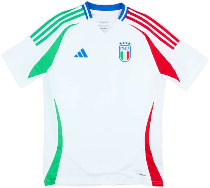 2024-25 Italy Away Shirt Chiesa #14 - 6/10 - (XL.Boys)