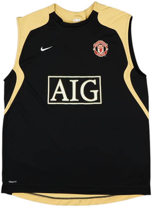 2007-08 Manchester United Nike Training Vest - 8/10 - (L)