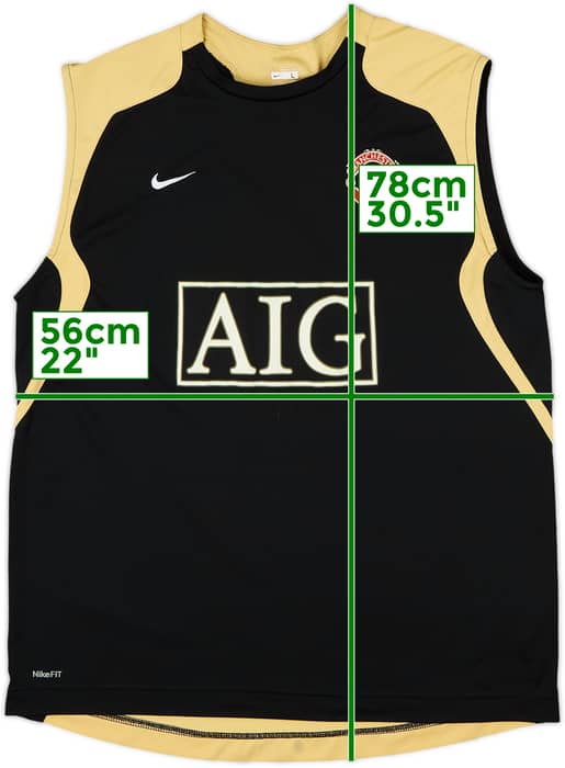 2007-08 Manchester United Nike Training Vest - 8/10 - (L)