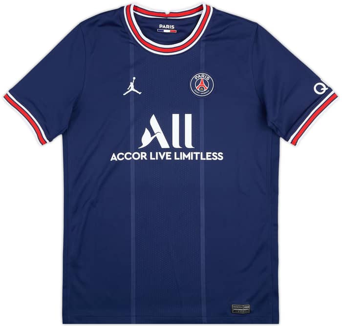 2021-22 Paris Saint-Germain Home Shirt Messi #30 - 6/10 - (XL.Boys)