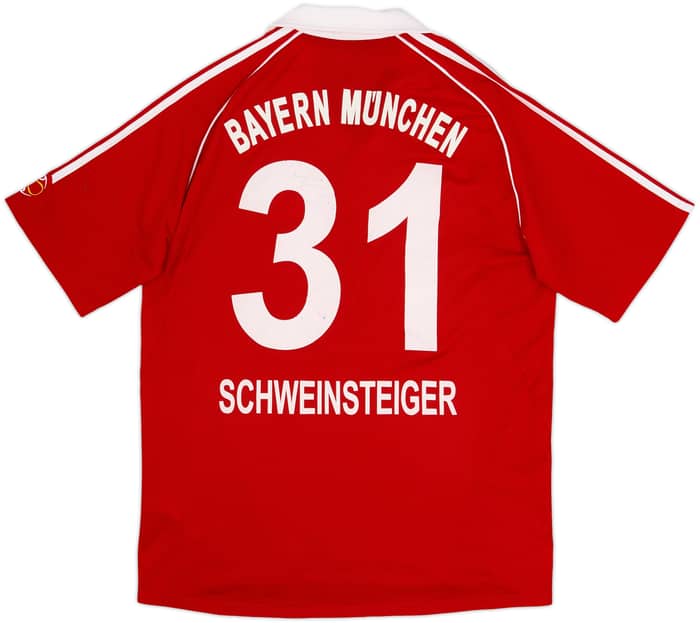 2006-07 Bayern Munich Signed Home Shirt Schweinsteiger #31 - 7/10 - (M)