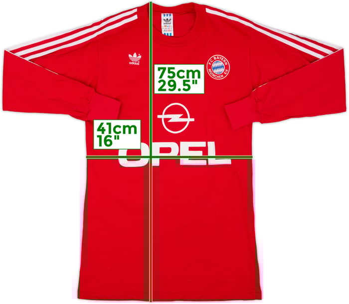 1989-91 Bayern Munich Home L/S Shirt - 9/10 - (M)