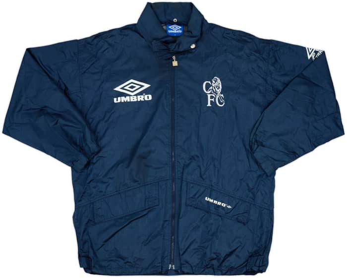 1994-95 Chelsea Player Issue Umbro Hooded Rain Jacket - 8/10 - (S)