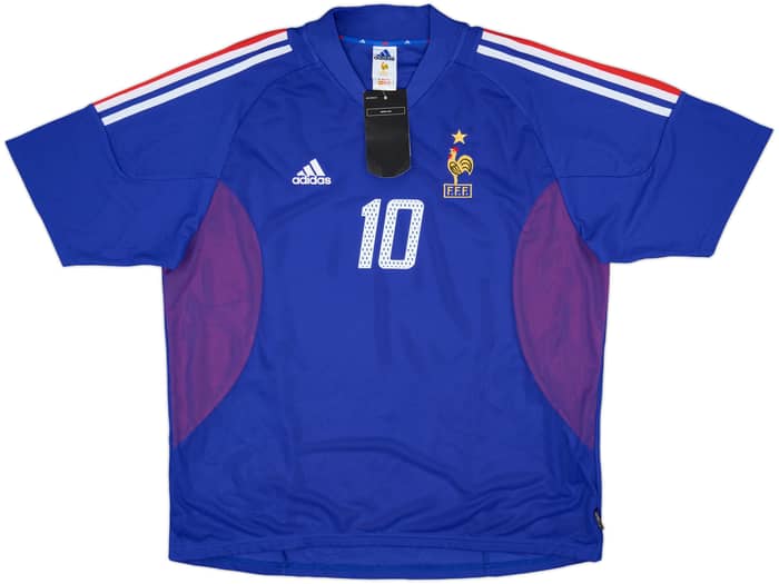 2002-04 France Home Shirt Zidane #10 (XL)