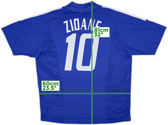 2002-04 France Home Shirt Zidane #10 (XL)