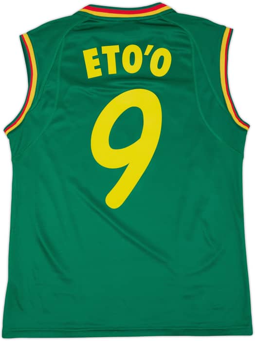2002 Cameroon Home Vest Shirt Eto'o #9 - 6/10 - (L)