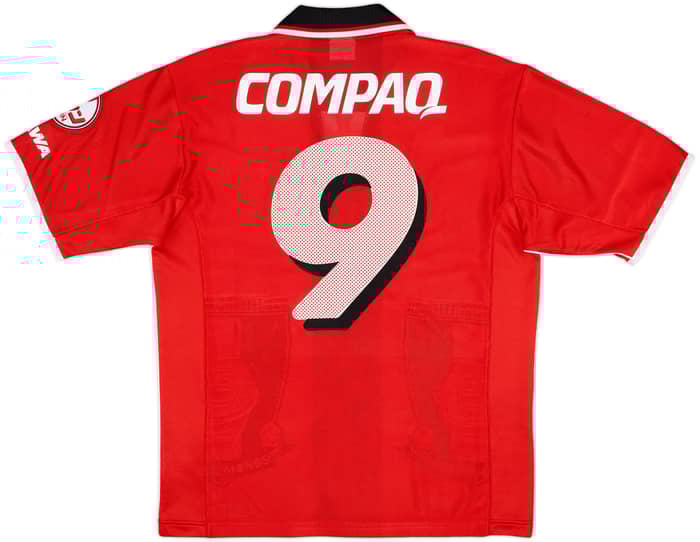 Camiseta de local de Urawa Red Diamonds 2001-02 #9 (Fukuda) - 8/10 - (M)