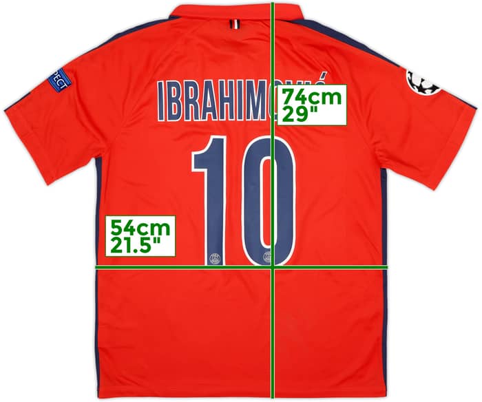 2014-15 Paris Saint-Germain Tercera Camiseta Ibrahimovic #10 (L)