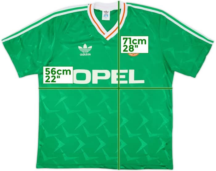 1990-92 Ireland Home Shirt - 8/10 - (XL)