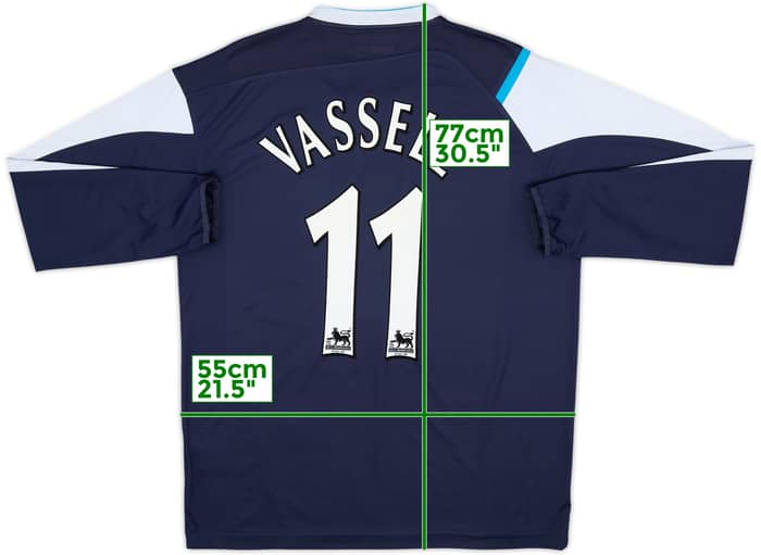 2005-06 Manchester City Away L/S Shirt Vassell #11 - 8/10 - (L)