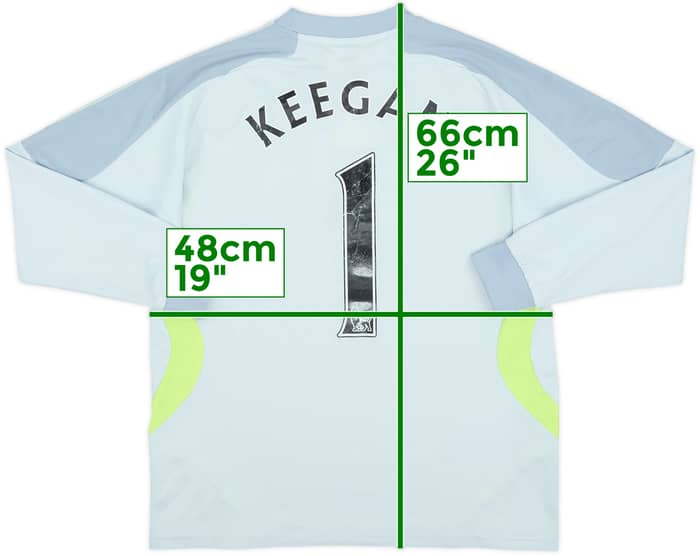 2007-09 Newcastle GK Shirt Keegan #1 - 5/10 - (L.Boys)