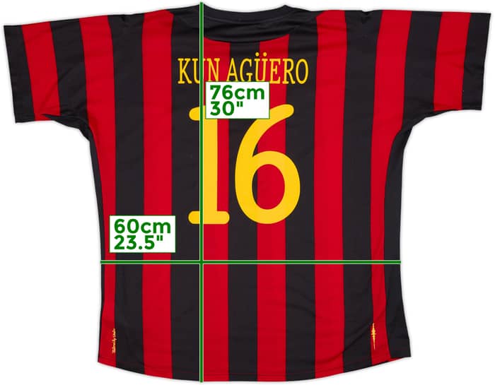 2011-12 Manchester City Away Shirt Kun Aguero #16 - 6/10 - (XXL)