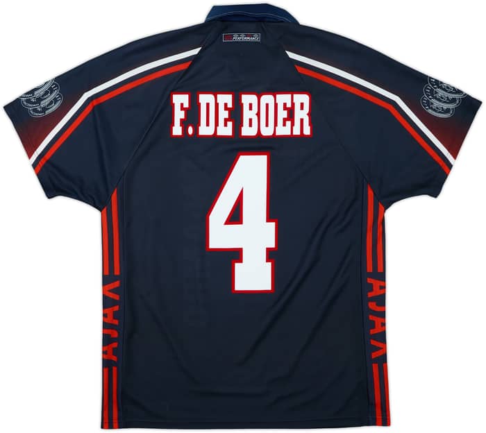 Camiseta de visitante del Ajax 1997-98 F.De Boer #4 - 10/10 - (M)